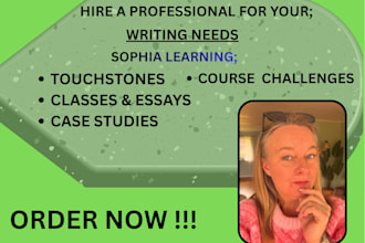 complete online course assigned tasks sophia learning capella studycom