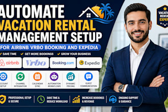 automate vacation rental management setup for airbnb vrbo booking and expedia