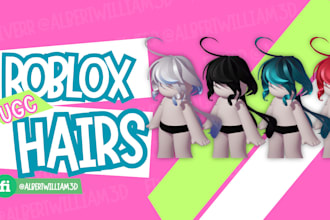 design custom roblox ugc hair models