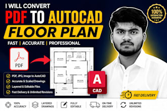 convert PDF to autocad floor plan