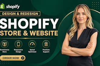 design shopify store redesign shopify website design ecommerce store ads design