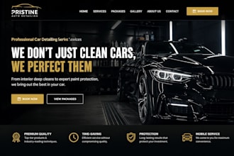 build detailing website car detailing car wash website auto detailing website