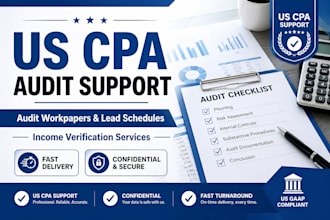 prepare audit workpapers, lead schedules, and US CPA audit support