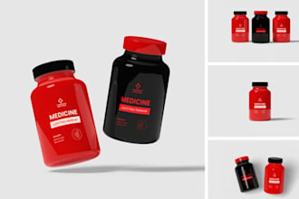 design supplement label and product label for you