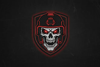 design bold patch style logo