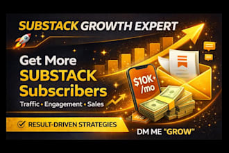 setup substack account run social media ads, substack promotion
