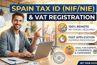 get your spain nif nie and register your business for tax and vat