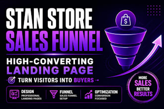 design stan store landing page systeme io landing page sales page stan store