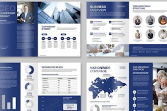 design or redesign company profile annual report brochure white paper formatting