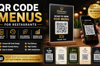 create a qr code menu and digital business card for restaurants