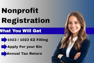 do nonprofit registration, form 1023 or 1023ez, form 990, 990ez, 990n, 990pf