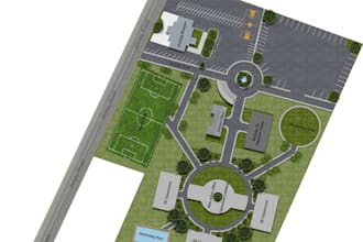 design 2d site plan, landscape plan, plot plan and property map