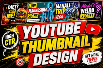 design youtube thumbnails, clickbait thumbnail faceless thumbnail