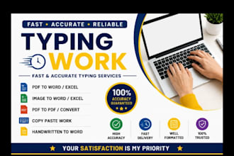 fast typing and copy typing services