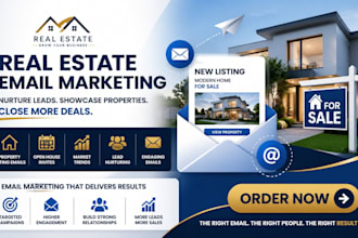 create professional email marketing campaigns for real estate agents