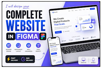 design your complete website in figma