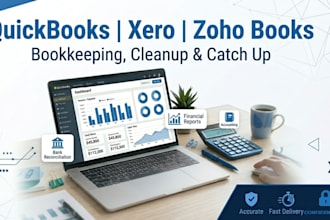 quickbooks bookkeeping, cleanup, and catch up