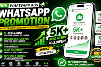 run whatsapp ads whatsapp promotion hit 900k whatsapp follower channel promotion