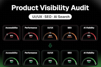 audit your product UI UX, SEO, and ai search visibility