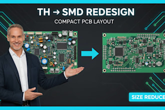 convert your through hole pcb into a compact smd layout redesign
