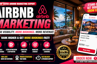airbnb marketing, listing SEO, and boost bookings fast