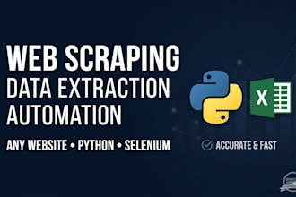 do expert python web scraping