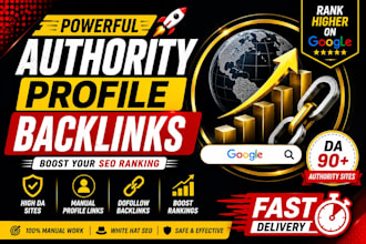build powerful authority profile backlinks for SEO ranking