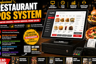set up restaurant pos system, billing software and order management shopify pos