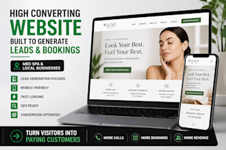 build a high converting website for med spa or local business