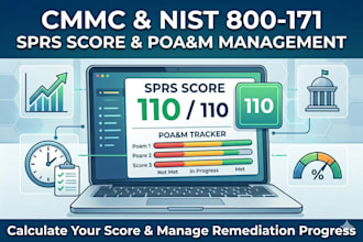calculate your nist 800 171 sprs score and manage your poa and m