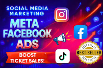 run eventbrite promotion, facebook event ads with meta ads to boost ticket sales