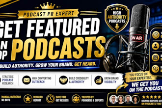 book you on high authority podcasts for PR brand growth and backlinks