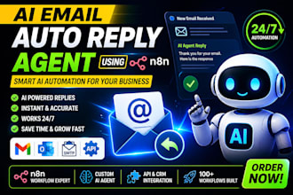 build ai email auto reply agent using n8n workflow for your business