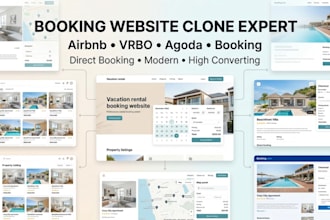 clone airbnb vrbo agoda booking com booking engine direct booking rental website