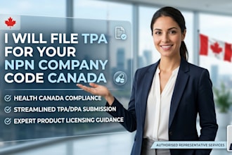 file tpa for npn company code canada application