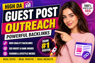 do guest post outreach and build high quality backlinks