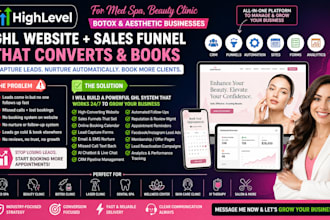 build gohighlevel CRM automation for med spa, beauty clinic, botox business