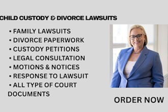 be your lawyer and paralegal in family and civil cases