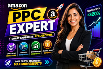 set up amazon PPC campaigns, manage amazon fba ppc ads