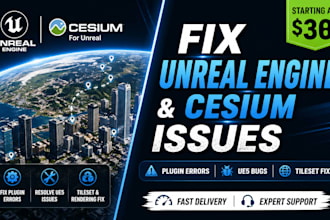 fix unreal engine and cesium plugin issues