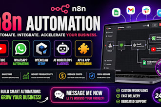 n8n automation n8n youtube automation n8n whatsapp n8n automation openclaw setup