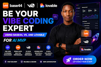 be your vibe coding expert using base44, v0, and loveable for ai mvp