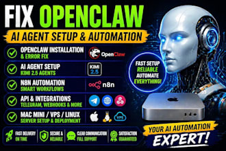 setup openclaw ai agents and automation workflows with n8n
