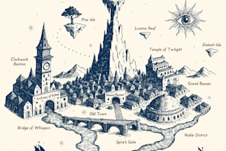 make your fantasy city map
