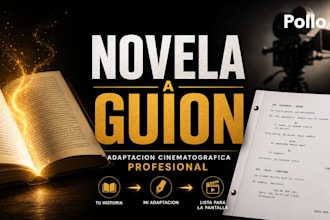 adaptaré tu novela a un guion cinematográfico profesional