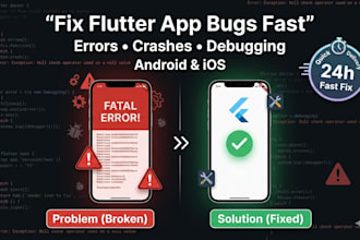 our agency will fix flutter app bugs, errors and add new features fast