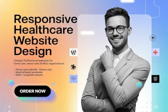 design home care, elderly care, senior care, clinic and medical ngo website
