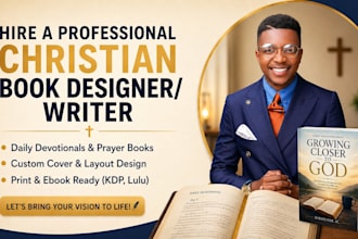 create prayer journal, daily devotion, christian book design