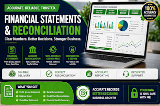 prepare clear financial statements with precise reconciliation