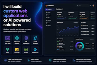 build a custom web application or ai powered solution
